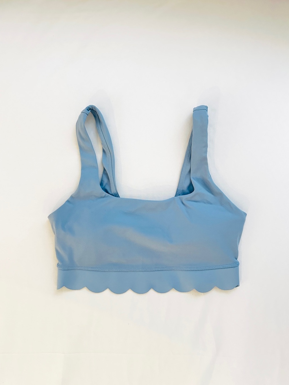 Target JoyLab Women’s Scallop Detail Cute Sports Bra, Size XS, Light Blue